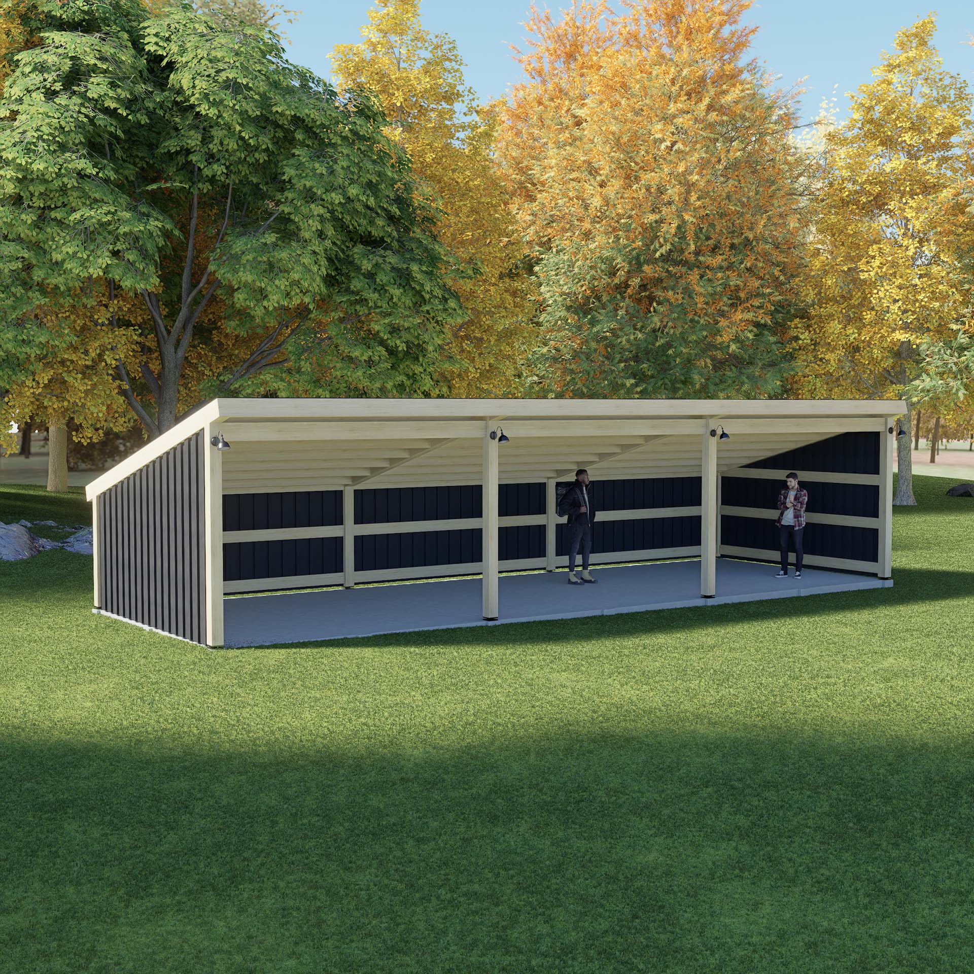 Shelter Stable 4 x 12 meter