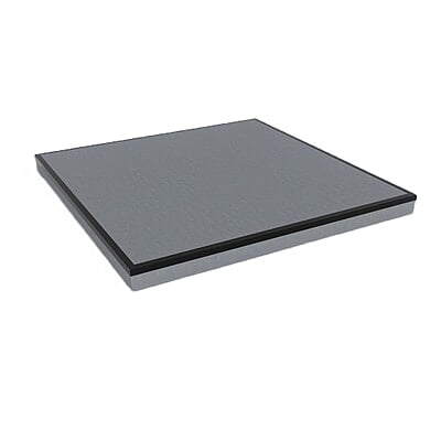 Norrdex S-plate 200x200x14 cm with steel edge