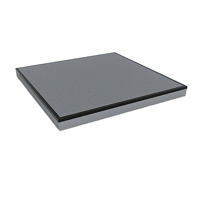Norrdex A-plate 200x200x16 cm with steel edge