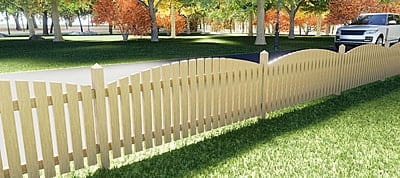 Picket Fence, Arch Picket Fence, Arch