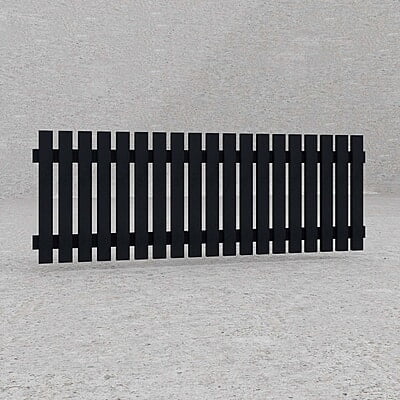 Picket Fence Panel, Flat top Picket Fence Panel, Flat top