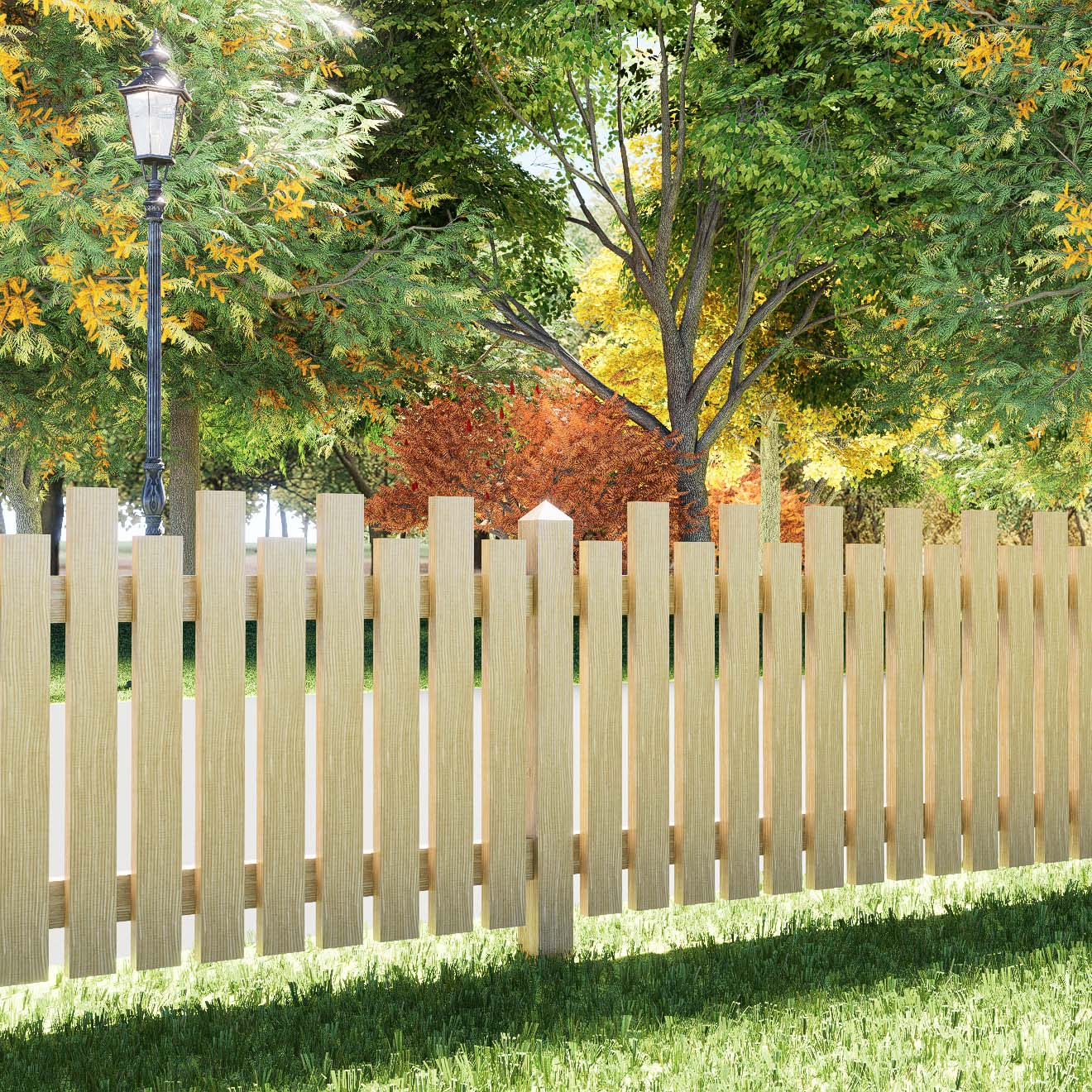 Picket Fence, Staggered
